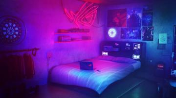 Gaming Room Background HD Wallpaper