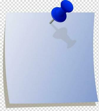 Pinned White Sticky Note Post It Paper Drawing Pin