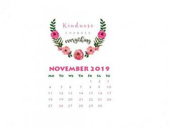 November Desktop Wallpaper Calendar