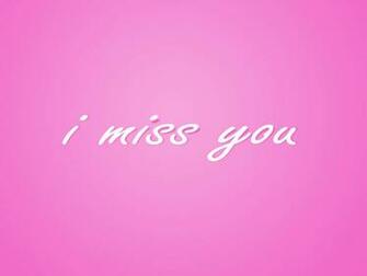 Simple I Miss You Text HD Wallpaper In