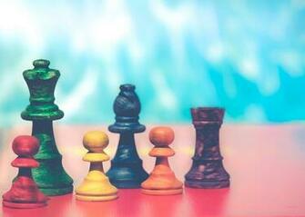 Photo Rainbow Colors Background Pawns Pawn Colorful Max Pixel