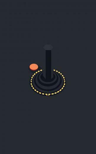 Black And Yellow Illustration Atari Controllers Minimalism