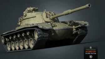 Wallpaper Wot Tank M48a1 Patton 3d Graphics Vdeo Game