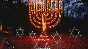 Israel Jewish Bright Candles Stars Wallpaper