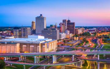Memphis 4k Sunset Modern Buildings American Cities