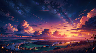 Anime Landscape 4k Ultra HD Wallpaper