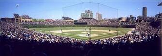 Cubs Background Of Chicago Memorabilia Wrigley Field Panorama