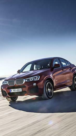 Red Bmw X4 Speed iPhone Wallpaper Plus