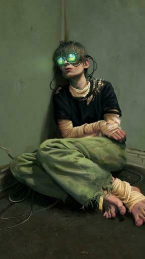 Wallpaper Cyberpunk Virtual Reality Glass Addict Room Art