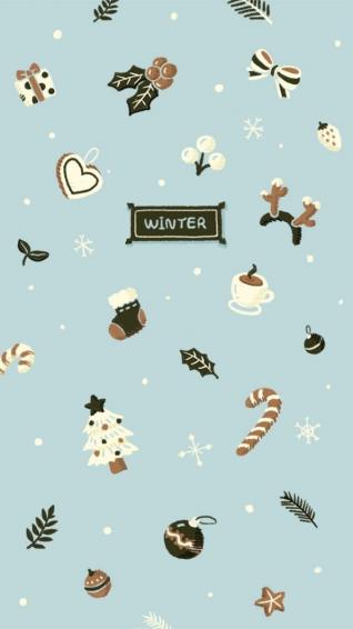 Cute Winter iPhone Wallpaper Top