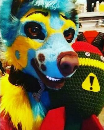 Kona Blue On Fursuit In Furry Art Animal