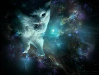 Spacecat Blue Wallpaper By Alkven
