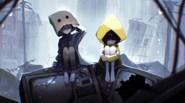 Little Nightmares Mono And Six Anime Wallpaper