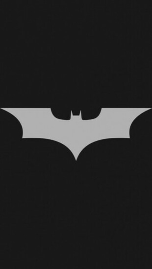 Minimalistic Batman Logo iPhone Wallpaper