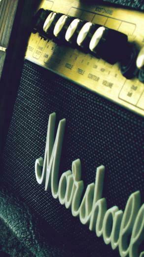 Wallpaper Marshall Amp Guitar iPhone 5s 5c HD