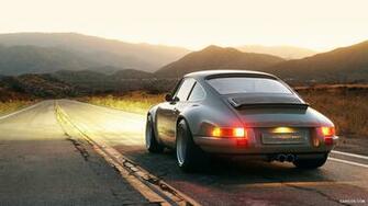 Singer Wallpaper Porsche Rear