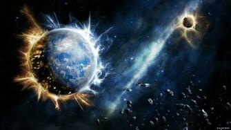 Destruction Earth Wallpaper Exploding Planet HD