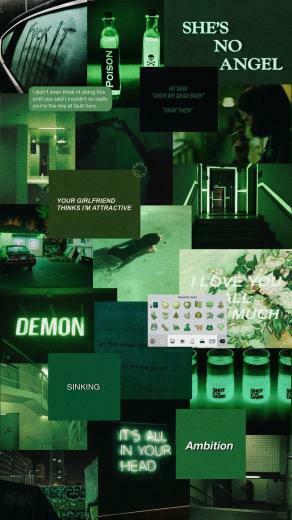 Lockscreen Verde Green Aesthetic In iPhone