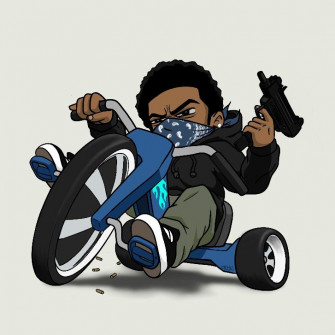 Gangsta Cartoon Character Art Tattoos