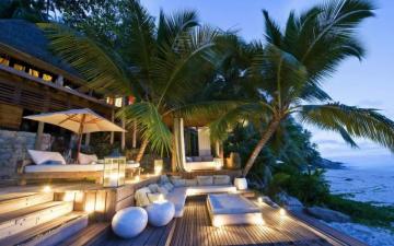 Tropical House Wide Chaos Wallpaper