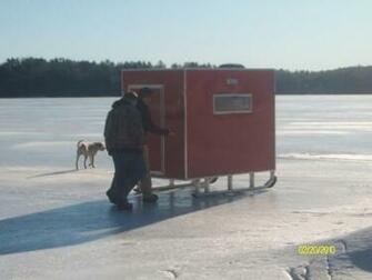 Lake Delavan Ice Fishing Desktop Background Hivewallpaper