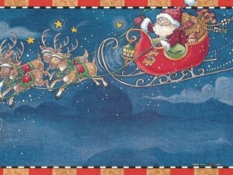 Wallpaper Of The Night Before Christmas Illustration No