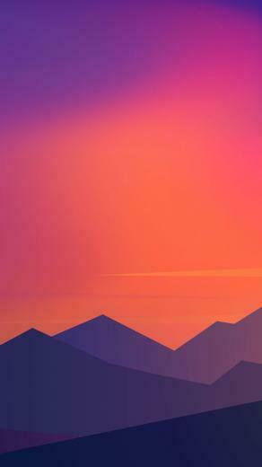 Sunset Minimal Mountains iPhone Wallpaper Aesthetic In