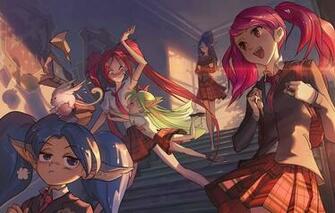Wallpaper Skirt Art Lux League Of Legends Janna Lol Suite