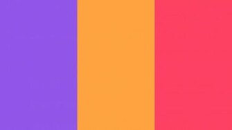 Navy Purple Neon Carrot And Fuchsia Solid Three Color Background