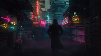 Blade Runner Cyberpunk Alley 4k Laptop Full HD 1080p Wallpaper Image