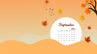 September Desktop Wallpaper Calendar Calendarlabs