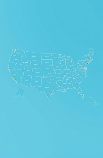 Usa Map HD Wallpaper