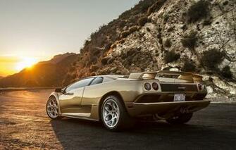 Wallpaper The Sun Sunset Lamborghini Supercar Diablo