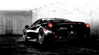 Black Ferrari Wallpaper HD For Desktop Image