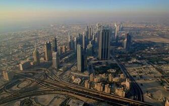 Dubai Aerial Wallpaper Stock Photos