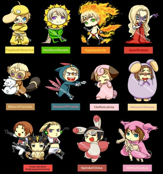 Hetalia Chibi Pokemans By Hino Kit