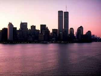 New York With Twin Towers Cityscapes Buildings And Landmarks