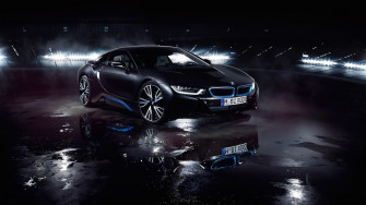 Bmw I8 Matte Black Wallpaper HD Car