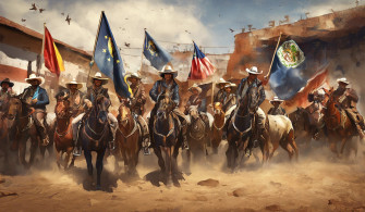 Epic Charge Of Corridos Tumbados Cavalry Wallpaper