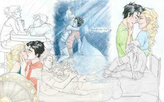 Percabeth Viria Black And White Fanart Wallpaper By