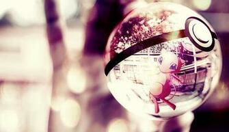 Pink Mew Pokeball Designs Wallpaper