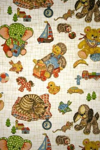 Vintage Kids Wallpaper Childrens Papier Peint D