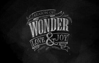 December Chalkboard Lettering Desktop Wallpaper