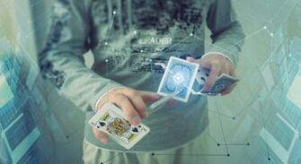 Futuristic Magician Wallpaper Stock Photos