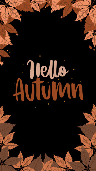 Hello Autumn Fall October Wallpaper Screensaver Instagram Stories