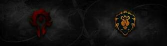 Of Warcraft Horde Alliance Dual Screen HD By Jrkdo