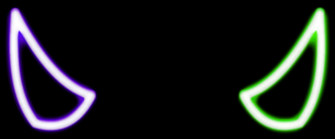 Neon Lit Devil Horns Wallpaper