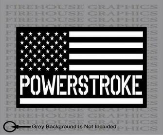 Ford F Powerstroke Superduty Truck American Flag Diesel