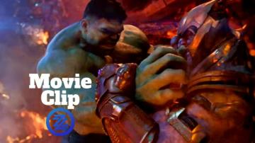 Avengers Infinity War Movie Clip Hulk Vs Thanos Fight Scene