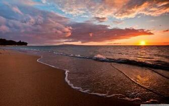 Beach Sunset Wallpaper Graphic And Vector